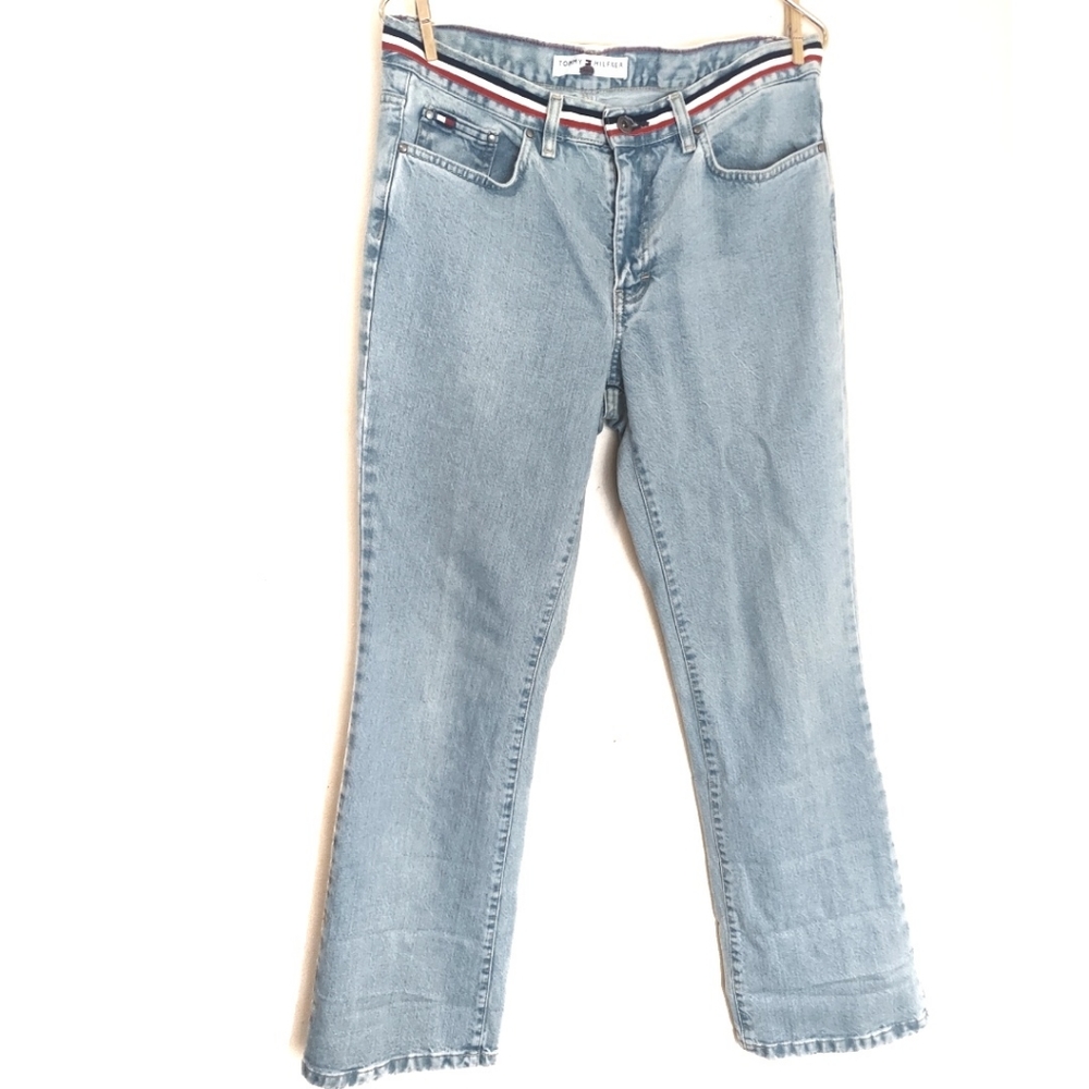 Vintage TOMMY HILFIGER Ribbon Waist Jeans 8